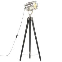 vidaXL Madera Maciza de Mango Lámpara de Suelo con Trípode 97 cm Luz de Pie Color Marrón,  Negro, y mas - details 1