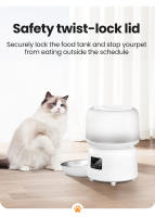 ROJECO Dispensador De Alimentos Para Mascotas Inteligente 3L Versión Botón WiFi Autoalimentador Para Perros Y Gatos Control Remoto Programable Material Plástico - details 13