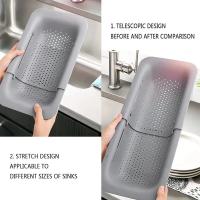 Cesta De Enjuague Retráctil Para Cocina Organizador De Plástico Ajustable Para Frutas Y Verduras Cesta De Almacenamiento Para Lavado De Cocina Accesorio Doméstico - details 6