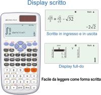Calculadora científica 417, función 2 líneas, 10 + 2 dígitos, Pantalla escrita, calculadora Solar Ultraligera (OS 991ES Plus) - details 0