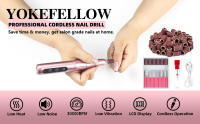 Kit De Uñas Eléctrico Profesional Recargable Portátil Sin Cable 30000RPM Para Acrílico Y Uñas De Gel Yokefellowbeauty - details 1