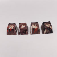 Juego De 4 Keycaps R4 Anime Dibujos Animados Decorativos Para Teclado Mecánico PBT Sublimación Personalizable Accesorios De Computadora - details 11