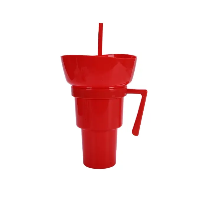 1 Cube de palomitas de maíz, bebida, Jugo, Taza con pajita, Promoción de Cine Creative, Pareja, Taza de Coca Cola de palomitas de maíz - 1