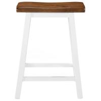 vidaXL Taburetes de cocina 2 unidades madera maciza - details 2