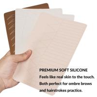 Tattoo Microblading Práctica Permanente Maquillaje Cejas Silicona Hoja Latex Doble Cara Piel De Práctica Para Ojos - details 4