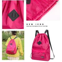 Mochila Estudiante Para Mujer Con Cordón Impermeable Gran Capacidad Moda INS Bolsa De Viaje Mochila Escolar Casual Sin Estampado - details 3