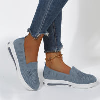 Zapatos de mujer de talla Grande, Nuevos, de Primavera y Verano, Planos, informales, de Malla transpirable, Con Suela Gruesa, Deportivos e informales. - details 2