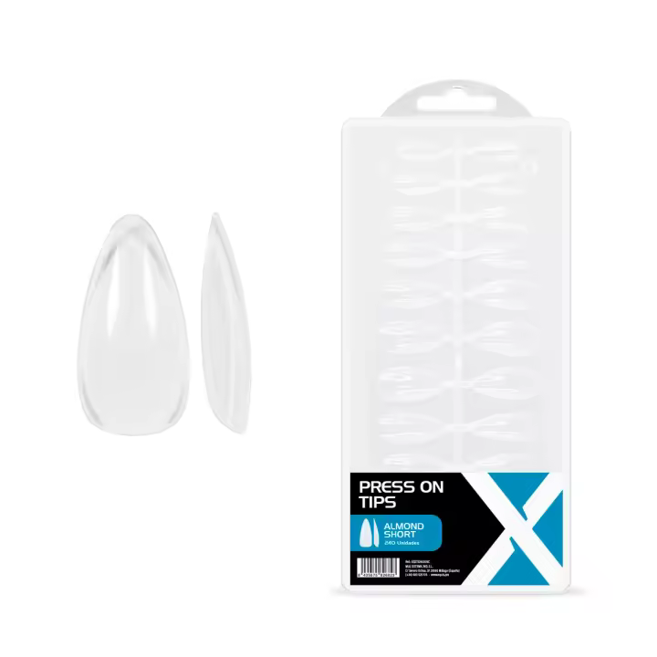 240 x Press On Tips Almond Short - Equis Pro - Vendido por Beauty World Distributor - 1