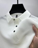 Camisa Polo Para Hombre Verano Manga Corta Seda Helada Fresca Y Transpirable Antisudoración Estilo Casual Negocios - details 13