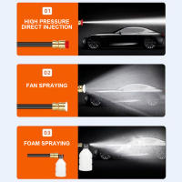 1500W 30Bar Cordless High Pressure Car Wash Gun Foam Generator Water Gun Spray Cleaner Car Wash for Auto Home Cleaning - details 0