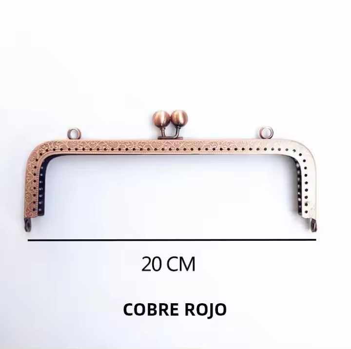 10PCS Marco De Bolso Metálico Para Accesorios De Bolsos 20cm Cierre De Beso Antiguo Tono Bronce Herramienta Cuadrada Para Fabricación De Bolsos - 1