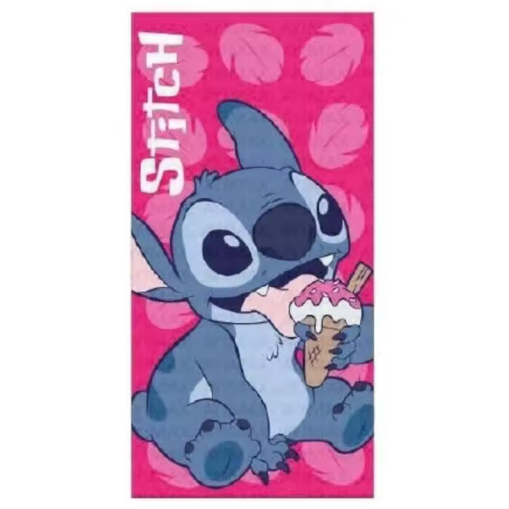 Toalla Stitch Disney De Playa y Ducha, Licencia 100% Oficial, 70x140 cm, New Import - Kiglam - 1