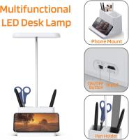 Lámpara de escritorio pequeña para oficina en casa, lámpara de escritorio blanca para niños, dormitorio LED - details 1