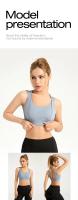 MOV-Sujetador Deportivo de alta intensidad a prueba de Golpes con Tiras se duplique, sujetador de Yoga de Doble Capa para fitness que muestra el busto,Sujetador de fitness que muestra sujetador de yoga nude - details 8