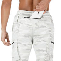 Nuevos Pantalones De Entrenamiento Para Hombre 2024 Primavera Y Otoño Color Sólido Deportivos Cómodos Para Exterior Y Fitness Con Bolsillos De Camuflaje - details 50