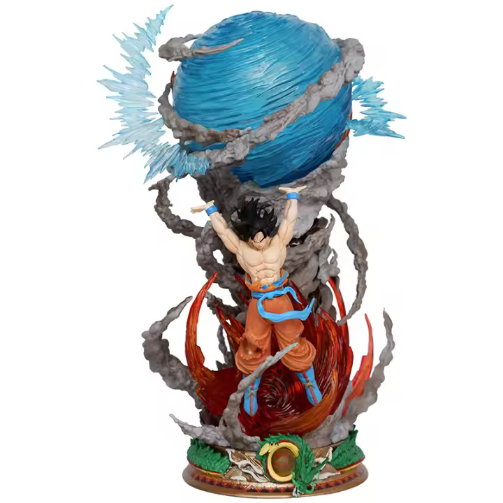 Figura De Acción Dragon Ball Goku Bomba De Espíritu Anime Saiya Super PVC Estatua De Colección Juguete Decorativo Para Fans - 1