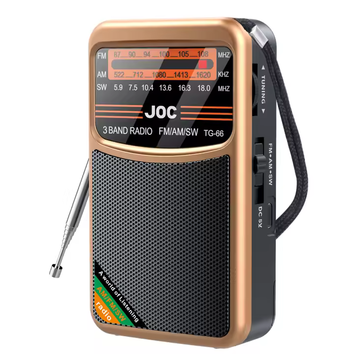 Radio Portátil Recargable Con Pantalla HD Y Altavoz Integrado Tipo-C FM AM SW Para Ancianos Radio De Batería Operada - 1