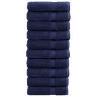 vidaXL Toallas de ducha 10 uds 100% algodón 70x140 cm 600 gsm Color Negro,  Rojo,  Rosa y mas - details 4