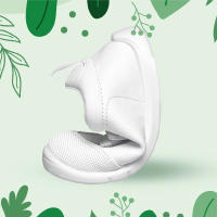 Titanitos sandalias para niña de piel lavables y respetuosas con velcro mod. B500 Hadas color blanco - details 3