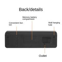 Reloj De Pared Electrónico Con Pantalla De Temperatura Y Fecha Reloj De Mesa Digital LED Montado En La Pared Para El Hogar Control De Voz DST 12/24H - details 9