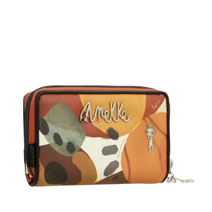 Billetero Alegría - Anekke Alma - Cartera de mujer - Tamaño mediano - Material rígido - Monedero con cierre de cremallera - Tarjetero con múltiples ranuras - Ref. 40719-909 - Mide 15 x 10 x 3 cm - 1