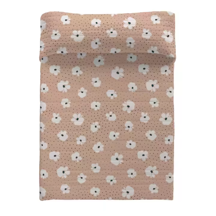 COLCHA BOUTI 100% ALGODÓN SURI BEIGE FABRICADO EN ESPAÑA - 1