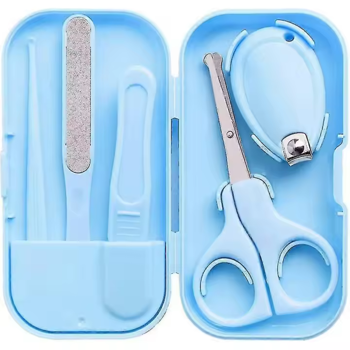 Cortaiñas para Bebé, 5-in-1baby Tijeras de uñas Kit de ASEO de manicura para bebés recién nacidos Niño - 1