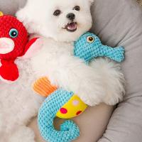 Juguetes Para Perros Resistentes Y Masticables En Forma De Caballito De Mar Juguetes Interactivos Para Compañeros Grandes De Fleece - details 3