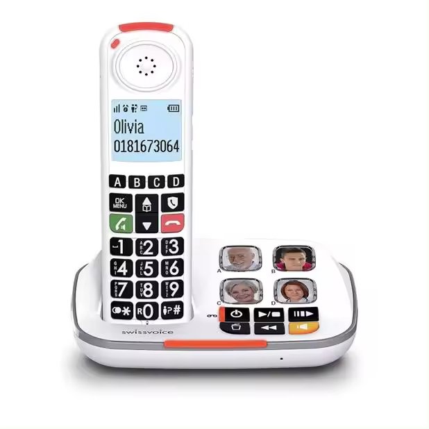 Teléfono Inalámbrico Swissvoice Xtra 2355 Teclas Grandes - 1