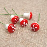 50Pcs Mini Jardín De Setas Rojas Con Puntos Pequeño Juguete De Casa Bonsái Decoración De Jardín Ornamento Para Escritorio - details 5