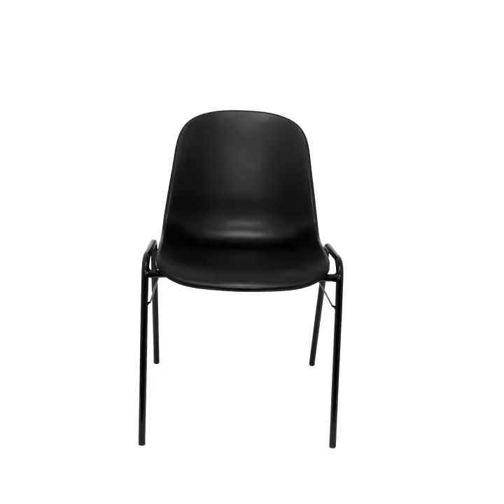 Piqueras Y Crespo - Pack 4 Sillas Alborea Negra Ergonómica y Apilable - 1