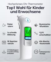 Termómetro Digital Oido Bebe Femometer, Termómetro para niños, adultos y bebés, con memoria de 30 lecturas y alerta de fiebre con 3 colores. Incluye fundas desechables para la sonda - details 11