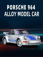 Coche De Juguete Porsche 964 Carrera RS De 1:24 Con Sonido Y Luz Vehículo De Metal Para Niños Regalo Con Retroceso Pull Back - details 0