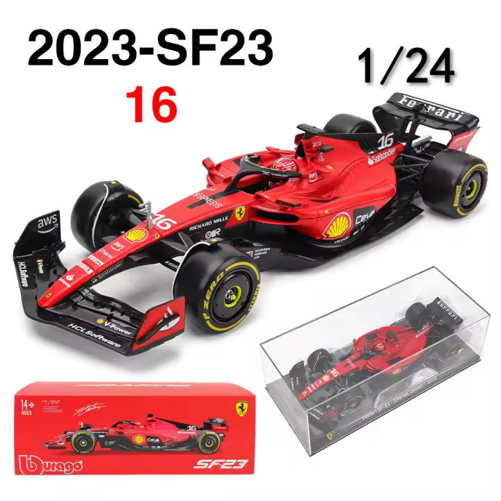 Bburago 1:24 Mercedes-AMG Team W14 44# Hamilton 63# Russell Fórmula 1 Coche De Juguete De Aleación Modelo De Cera Para Coleccionistas - 1