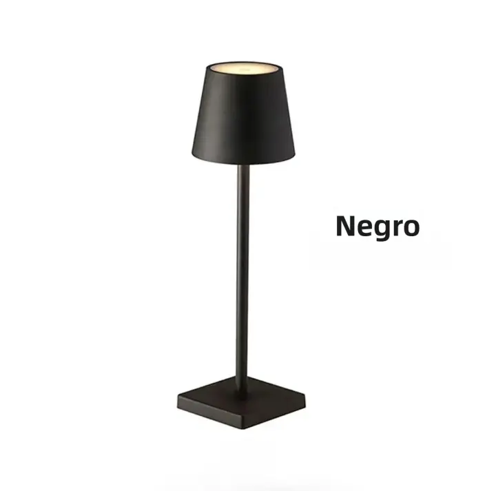 Lámpara De Mesa LED Sin Cable Con 3 Niveles De Iluminación Táctil Recargable USB Para Decoración De Habitación Estudio Oficina Bar - 1
