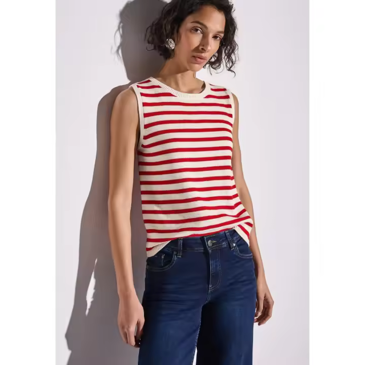 Street One Mod. PS303242 - Top punto a rayas 100% algodón para mujer - 1