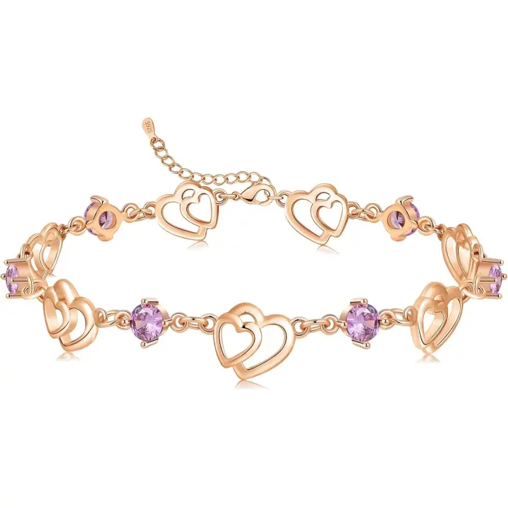 Cosie Lily Regalos Originales Para Mujer Pulsera Mujer Plata de Ley 925,Pulsera Amor Pulsera Amistad, Gift Cumpleanos Mujer Dia de La Madre Regalos - 1