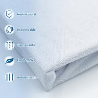 AYA MARKT Protector  Colchón Impermeable Microfibra. Cubre Colchón Rizo Resistente. Funda Colchón Impermeable Transpirable. Protector Cama con Funda Portátil - details 3