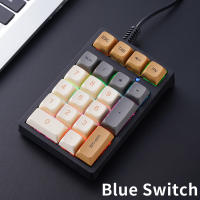 Teclado Numérico Mecánico APAYADO T21 Con Cable Y Luz Multicolor Para Contabilidad Y Finanzas 21 Teclas Mini Estilo Numeric Keyboard - details 3