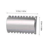 Cabeza De Afeitar De Seguridad Para Hombre Razor Head Herramienta De Barba Doble Cuchilla Acero Inoxidable Comb Abierto Para Barbero Uso Doméstico - details 5