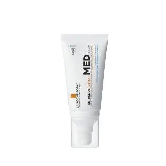 LA ROCHE-POSAY ANTHELIOS 100KA+MED CREMA 50ML - Protección solar muy alta, previene queratosis actínica y cáncer de piel, sin fragancias, no comedogénico - 1