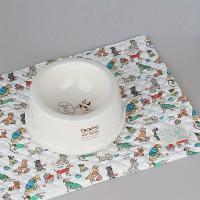 Alfombrilla De Comida Para Mascotas Lindo Y Antideslizante Algodón Puro Para Perros Y Gatos Evita Derrames Lavable Mecánicamente - details 0