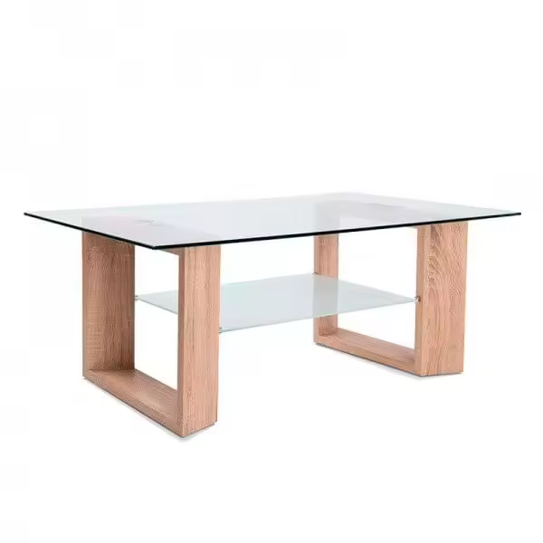 Mesa de centro Tara cristal cambria 43x110x70 cm - 1