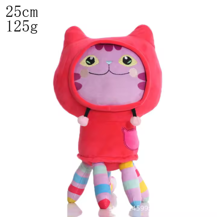 Muñeca De Peluche Gabby Casa De Muñecas Dibujos Animados Gato Sonriente Juguete Para Niñas Regalos De Cumpleaños Animal De Peluche - 1