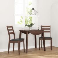 vidaXL Sillas de comedor con cojines 2uds madera maciza caucho en color Blanco y marrón/blanco y natural/Marrón y claro y más | cómodas modernas ergonómicas para comedor cocina salón hogar - details 6