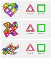 Juego De Construcción Magnético Para Niños Grande Tamaño Bloques Magnéticos De Diseñador Juguetes Educativos Montessori Regalos Para Niños De 3-6 Años - details 6