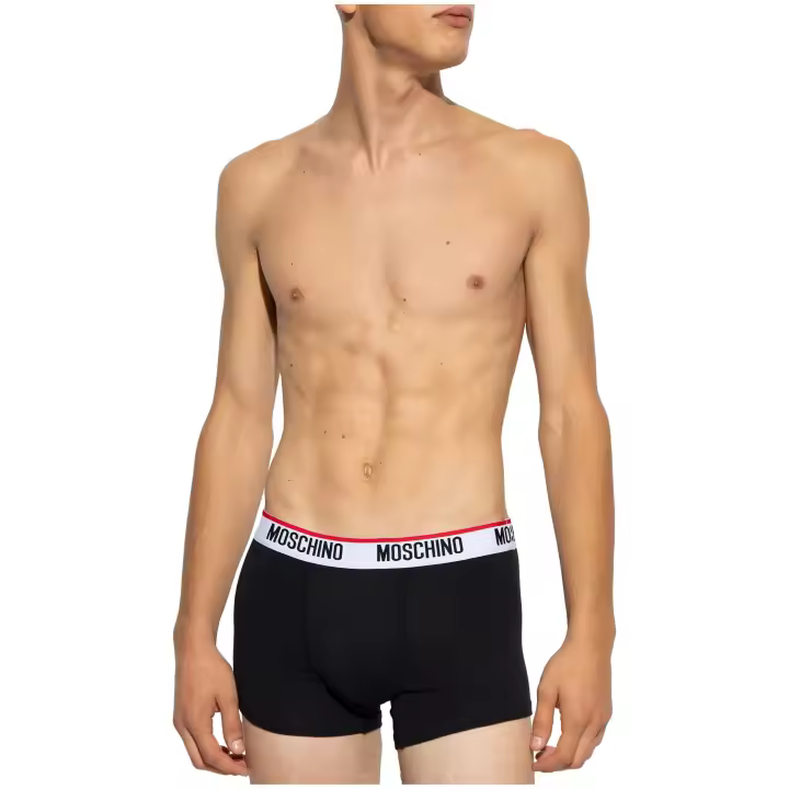 MOSCHINO - Pack 2 Bóxer Bicolor con Logo y Vivos en Contraste - 1