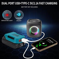 Soporte De Carga Rápida Para Batería Makita 18V Con USB Y Tipo-C Adaptador Portátil Para Baterías Sin Incluir - details 7