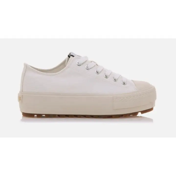 Mustang zapatillas casual queenbee blanco beige - 1