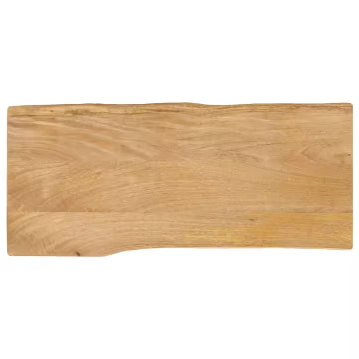 vidaXL Tablero de mesa borde natural madera maciza mango 100x40x2,5 cm - 1